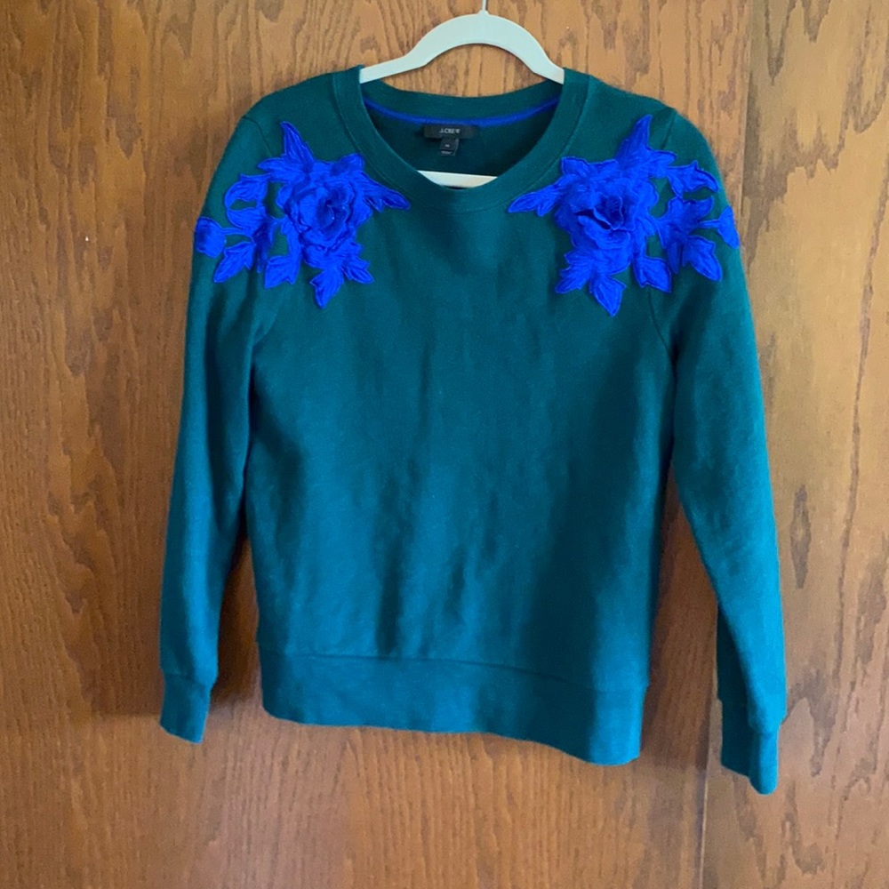J crew appliqué sweatshirt